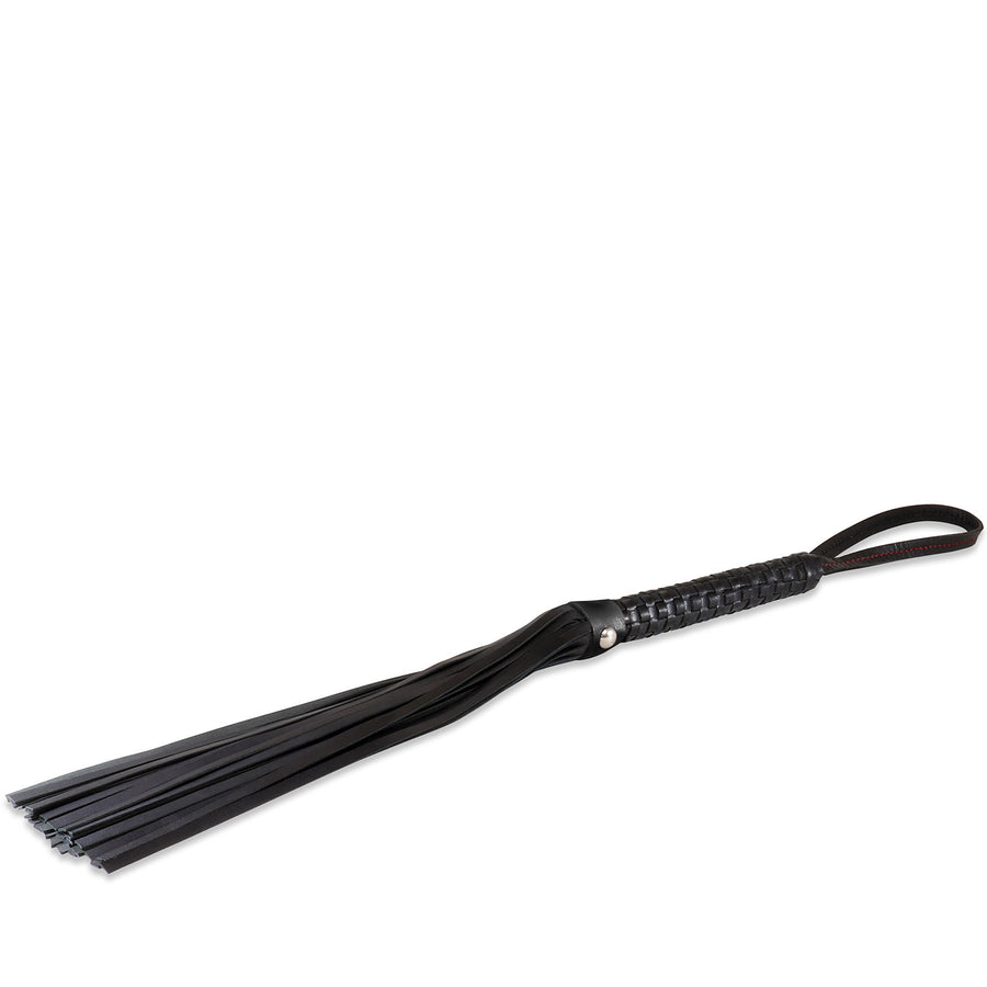 16" Leather Flogger - Classic Weave Grip #6116