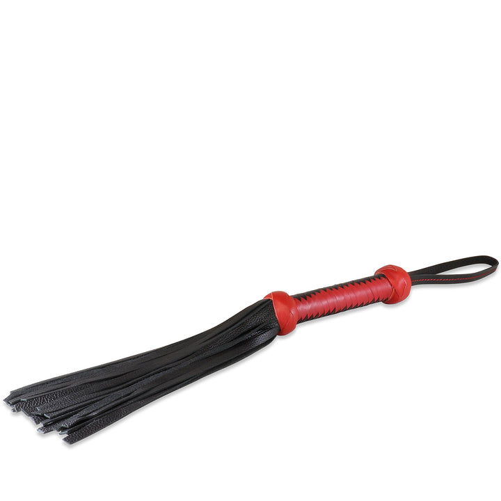 16" Leather Flogger - Twill Weave Grip #6136
