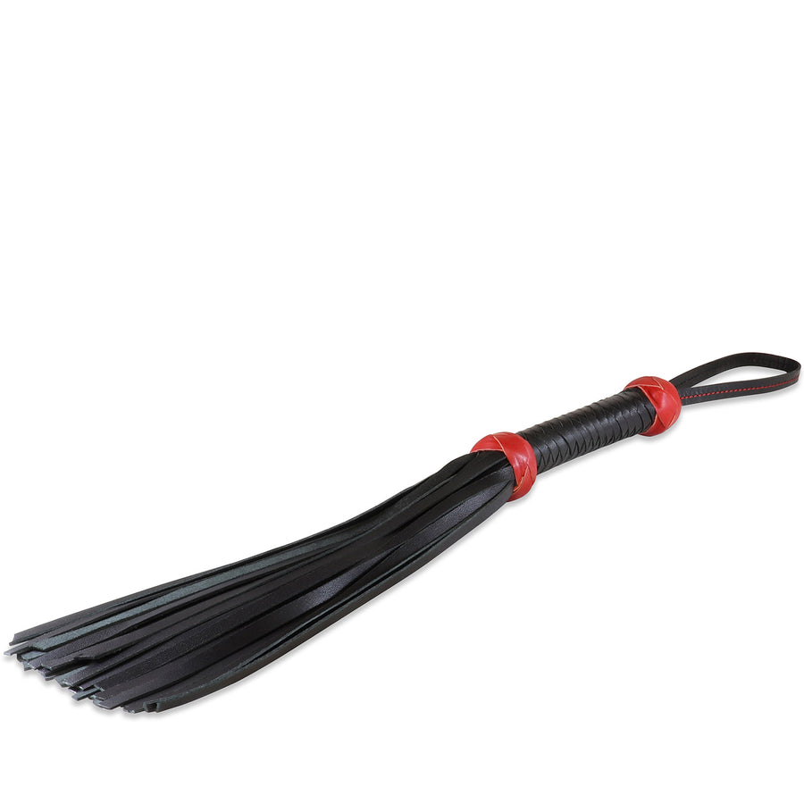 16" Leather Flogger - Twill Weave Grip #6136