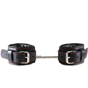 Leather Handcuffs w/Buckle Closure #6429